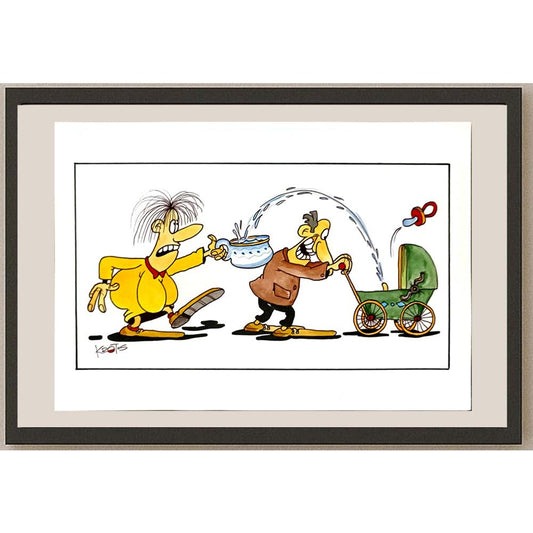 Tadeusz Krotos 29x21cm Orijinal Karikatür BOD06225