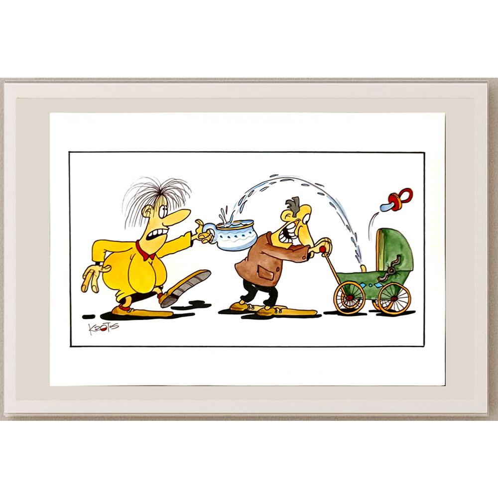 Tadeusz Krotos 29x21cm Orijinal Karikatür BOD06225