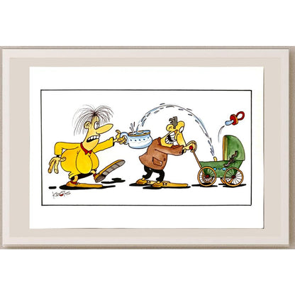 Tadeusz Krotos 29x21cm Orijinal Karikatür BOD06225