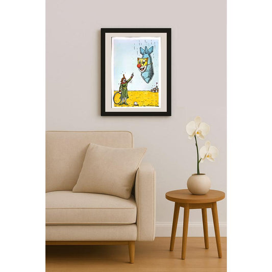 Porumbita Mihaita 29x21cm Orijinal Karikatür BOD06227
