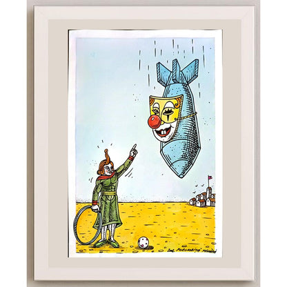 Porumbita Mihaita 29x21cm Orijinal Karikatür BOD06227