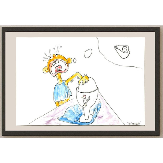 Michael Tetievski 29x21cm Orijinal Karikatür BOD06230