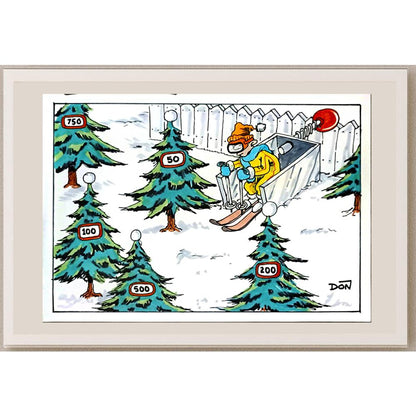 Don Campbell 29x21cm Orijinal Karikatür BOD06232