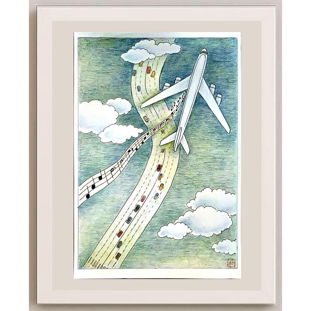 Bai Shi Lin 29x21cm Orijinal Karikatür BOD06233