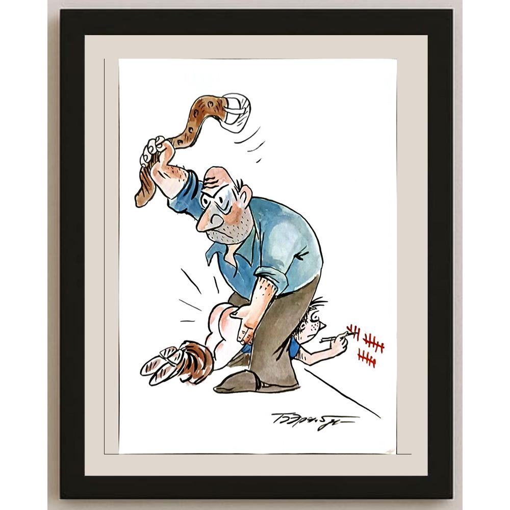 Boris Erenburg 29x21cm Orijinal Karikatür BOD06234