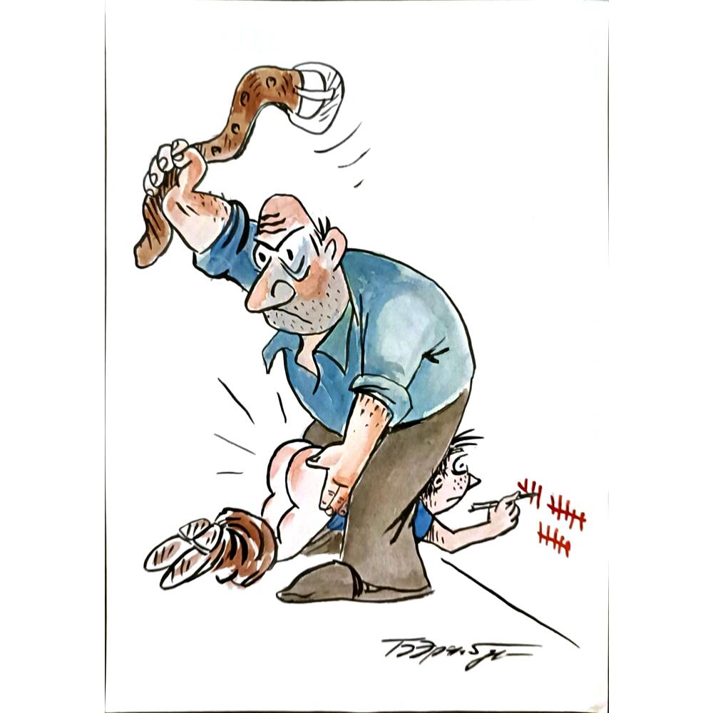 Boris Erenburg 29x21cm Orijinal Karikatür BOD06234