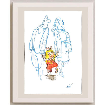 Georgijevski Miroslav 29x21cm Orijinal Karikatür BOD06235