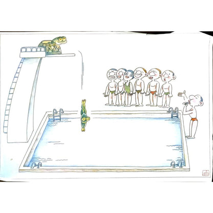 Bai Shi Lin 29x21cm Orijinal Karikatür BOD06237