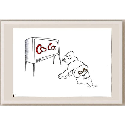 Marian Lupu 29x21cm Orijinal Karikatür BOD06239