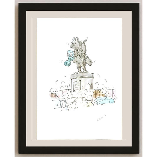 Radek Machata 29x21cm Orijinal Karikatür BOD06243