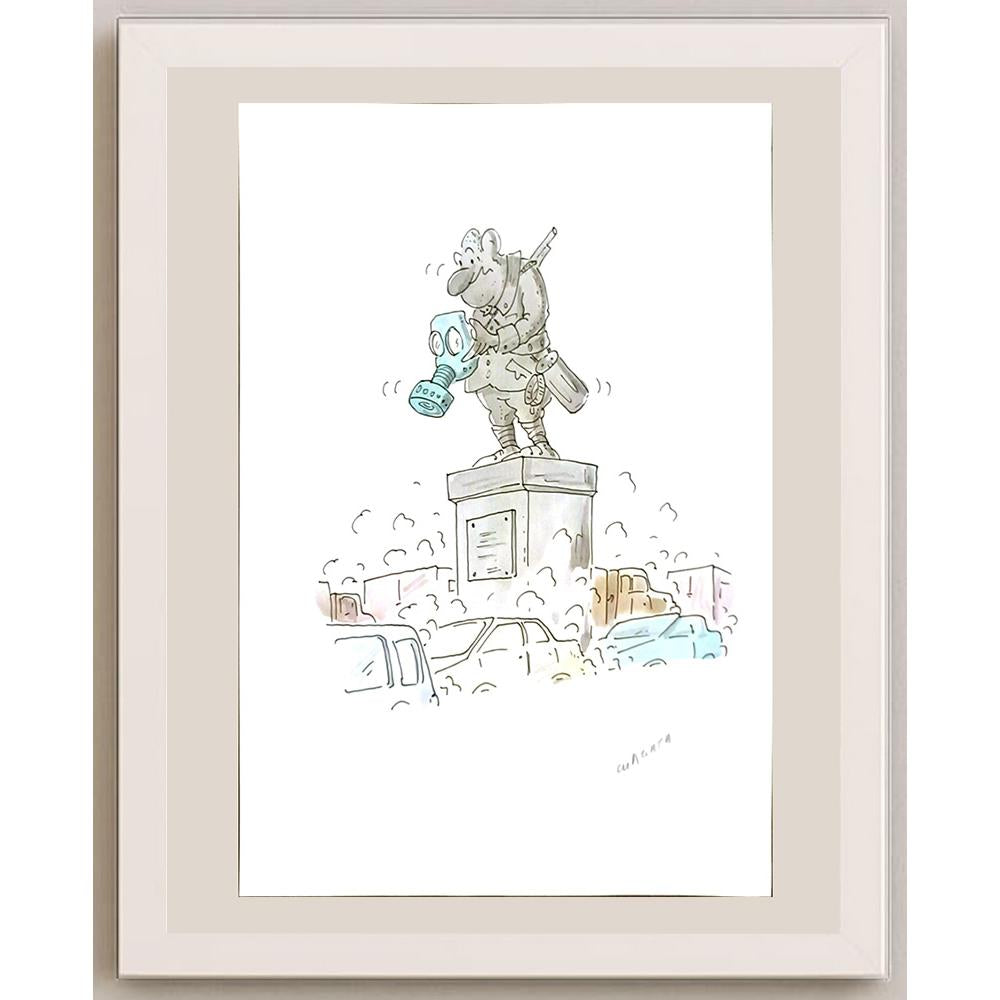Radek Machata 29x21cm Orijinal Karikatür BOD06243