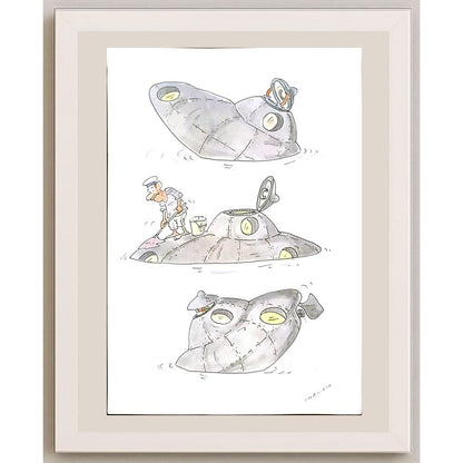 Radek Machata 29x21cm Orijinal Karikatür BOD06244