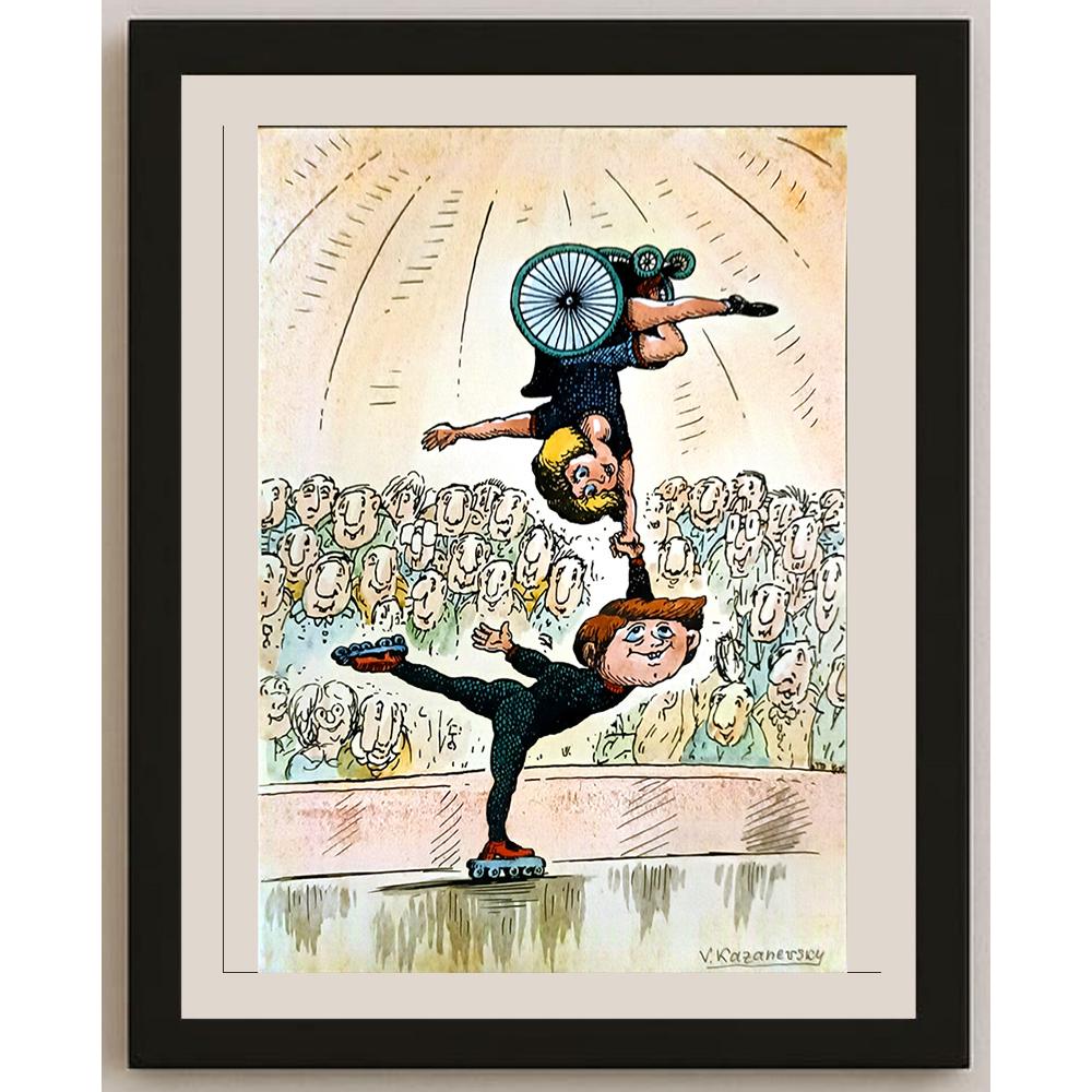 Vladimir Kazanevsky 29x21cm Orijinal Karikatür BOD06252