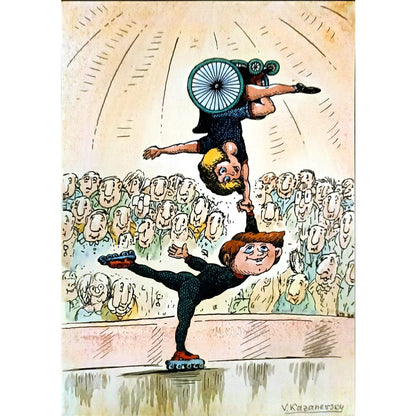 Vladimir Kazanevsky 29x21cm Orijinal Karikatür BOD06252
