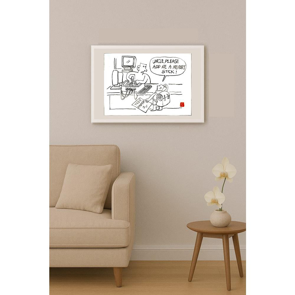 Ye Ting 29x21cm Orijinal Karikatür BOD06255