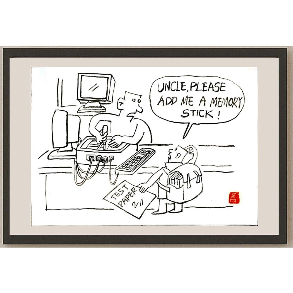 Ye Ting 29x21cm Orijinal Karikatür BOD06255