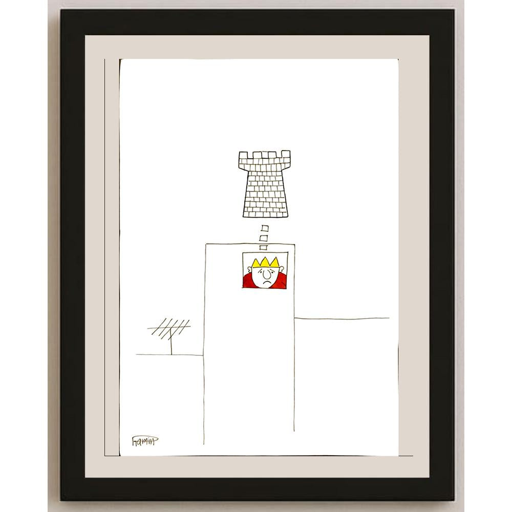 Song Jin Sheng 29x21cm Orijinal Karikatür BOD06260