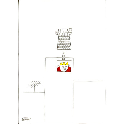 Song Jin Sheng 29x21cm Orijinal Karikatür BOD06260