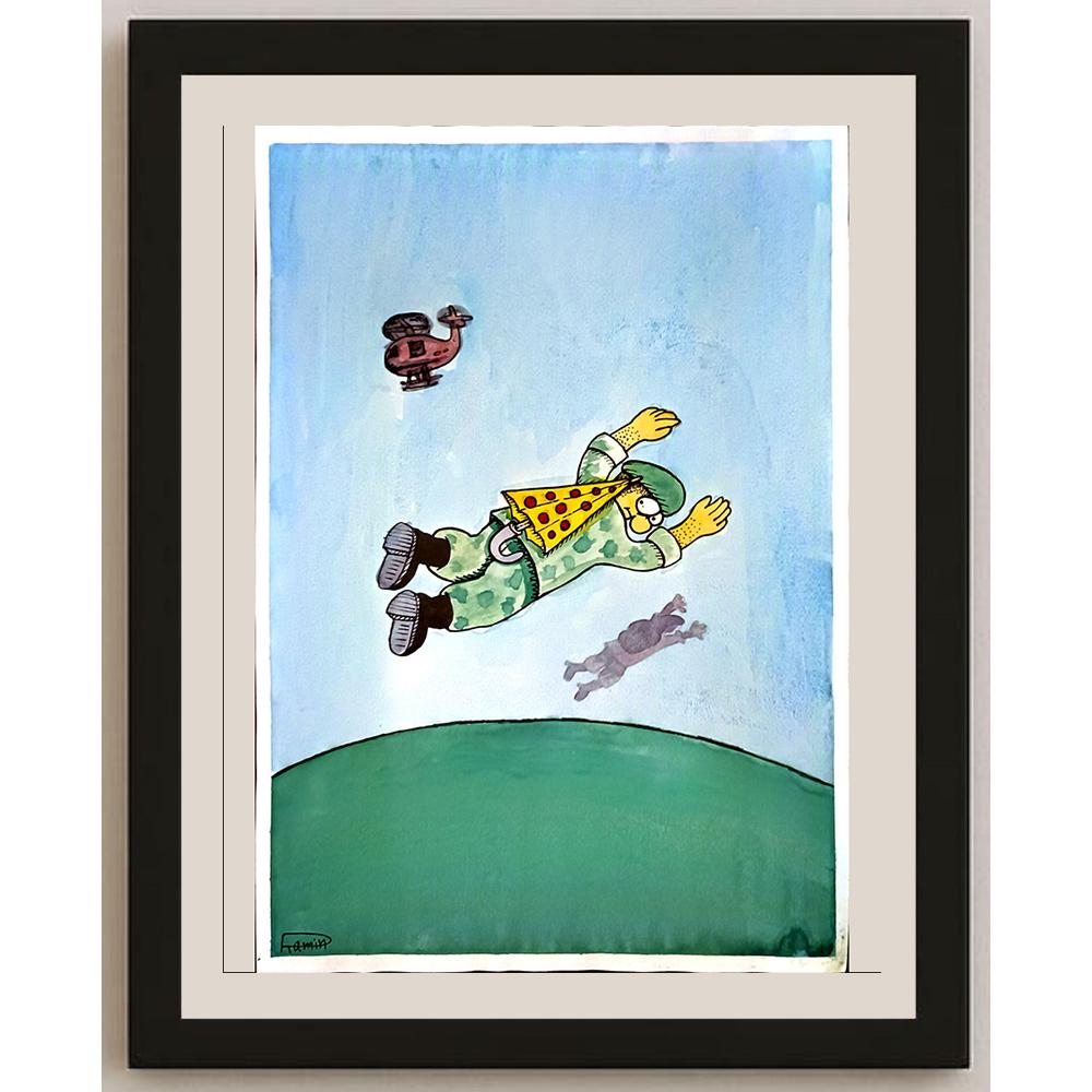 Ramin Rezaie 29x21cm Orijinal Karikatür BOD06261