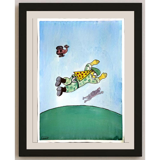 Ramin Rezaie 29x21cm Orijinal Karikatür BOD06261