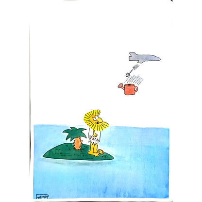 Ramin Rezaie 29x21cm Orijinal Karikatür BOD06263