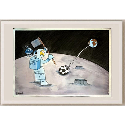 Ramin Rezaie 29x21cm Orijinal Karikatür BOD06264
