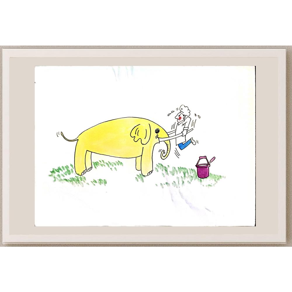 Xiang Liang 29x21cm Orijinal Karikatür BOD06278