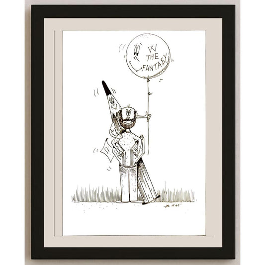 Beppe Battaçlia 29x21cm Orijinal Karikatür BOD06279