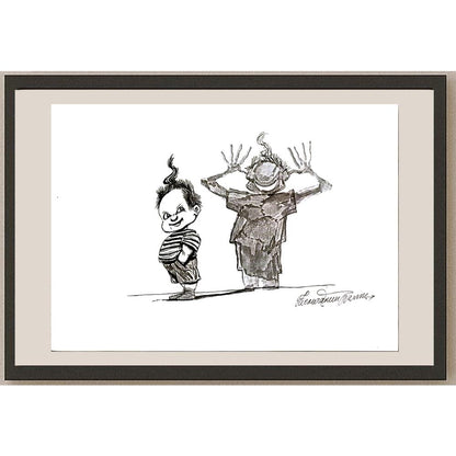 Goran Celicanin 33x21cm Orijinal Karikatür BOD06287