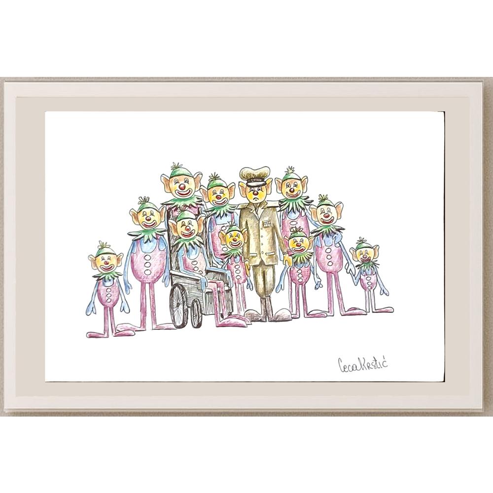 Svetlana Ceca Kastic 29x21cm Orijinal Karikatür BOD06290