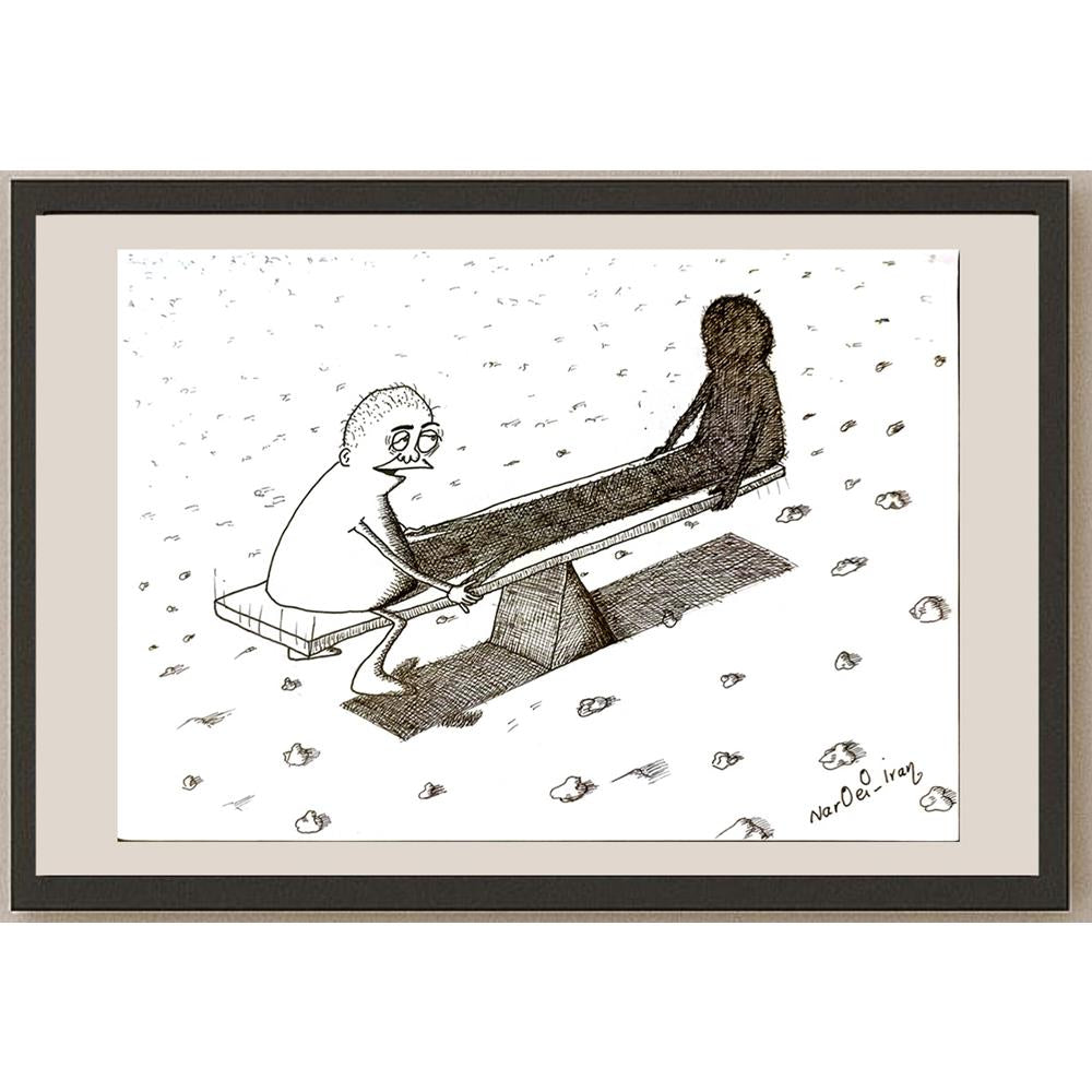 Khadayar Naroei 29x21cm Orijinal Karikatür BOD06291