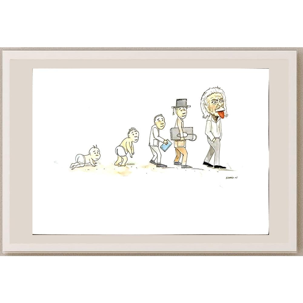 Shadid Atiqullah 29x21cm Orijinal Karikatür BOD06296