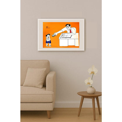Nguyen Huu Due 29x21cm Orijinal Karikatür BOD06298