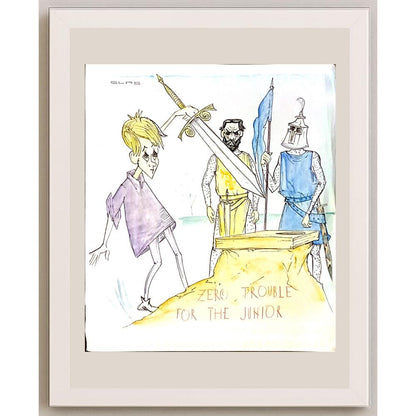 Branko Gras 21x21cm Orijinal Karikatür BOD06300