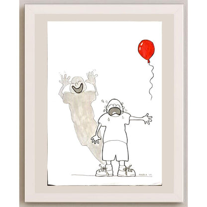Andrea Caldarevic 21x21cm Orijinal Karikatür BOD06301