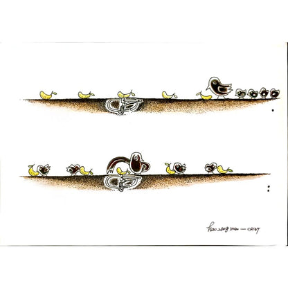 Hao Zengmao 29x21cm Orijinal Karikatür BOD06304