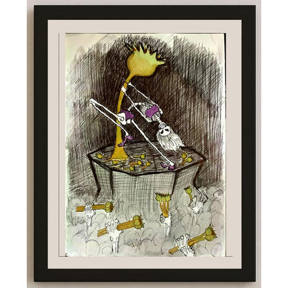 Ali Vazivy 29x21cm Orijinal Karikatür BOD06310