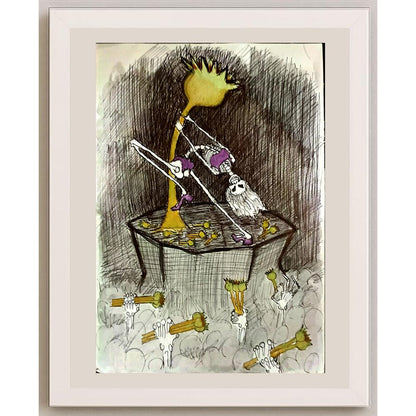 Ali Vazivy 29x21cm Orijinal Karikatür BOD06310