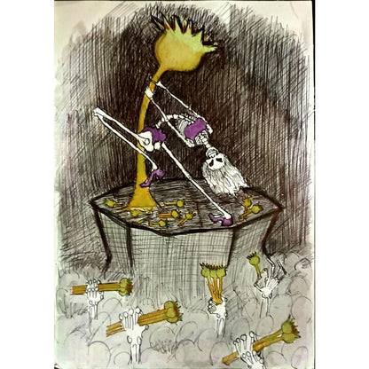 Ali Vazivy 29x21cm Orijinal Karikatür BOD06310