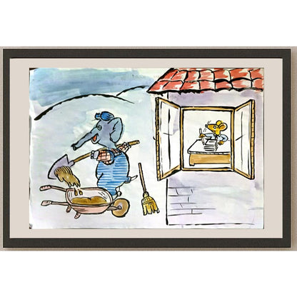 Mileta Miloradovic 29x21cm Orijinal Karikatür BOD06312