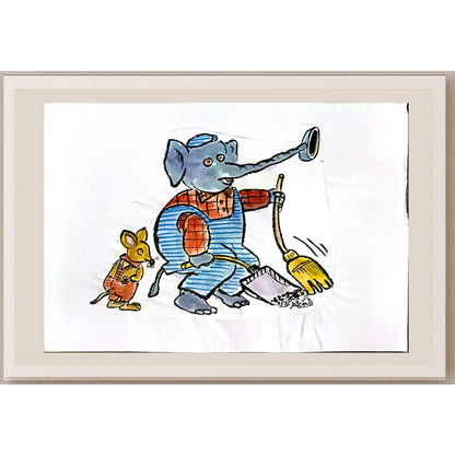 Mileta Miloradovic 29x21cm Orijinal Karikatür BOD06314