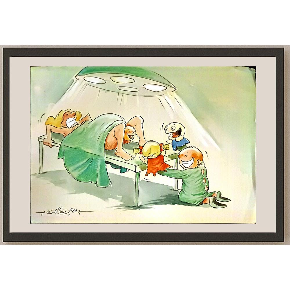 Rasoul Hajizadeh 29x21cm Orijinal Karikatür BOD06325