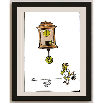 Mileta Miloradovic 29x21cm Orijinal Karikatür BOD06328