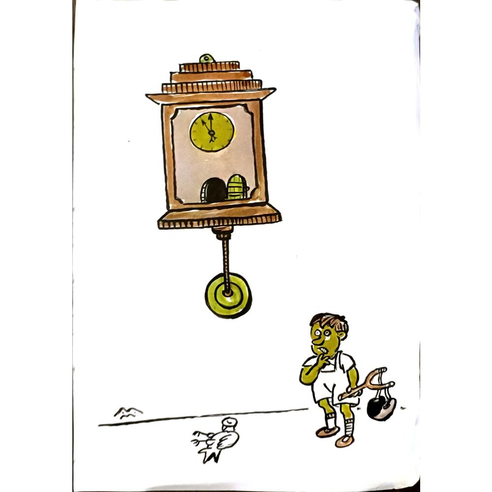 Mileta Miloradovic 29x21cm Orijinal Karikatür BOD06328