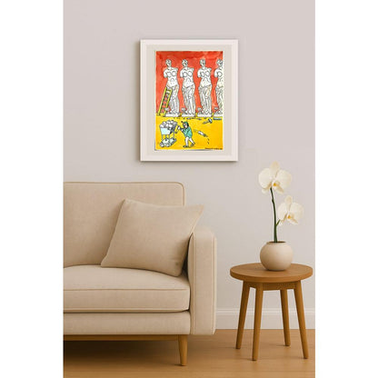 Porumbita Mihaita 29x21cm Orijinal Karikatür BOD06331