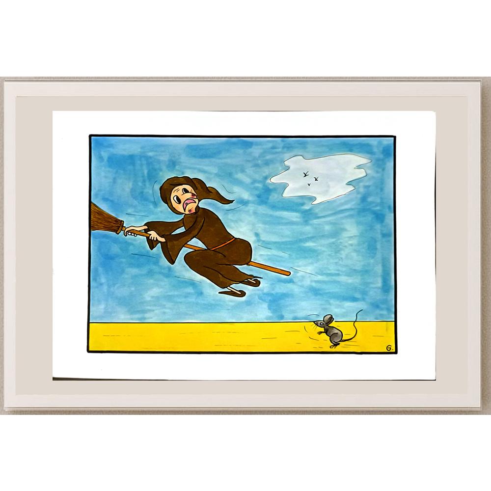 Gommaar Andries 29x21cm Orijinal Karikatür BOD06333