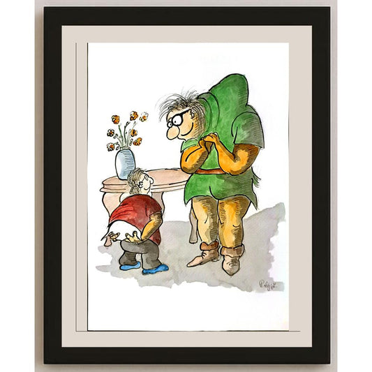 Joseph Petrenyi 29x21cm Orijinal Karikatür BOD06337