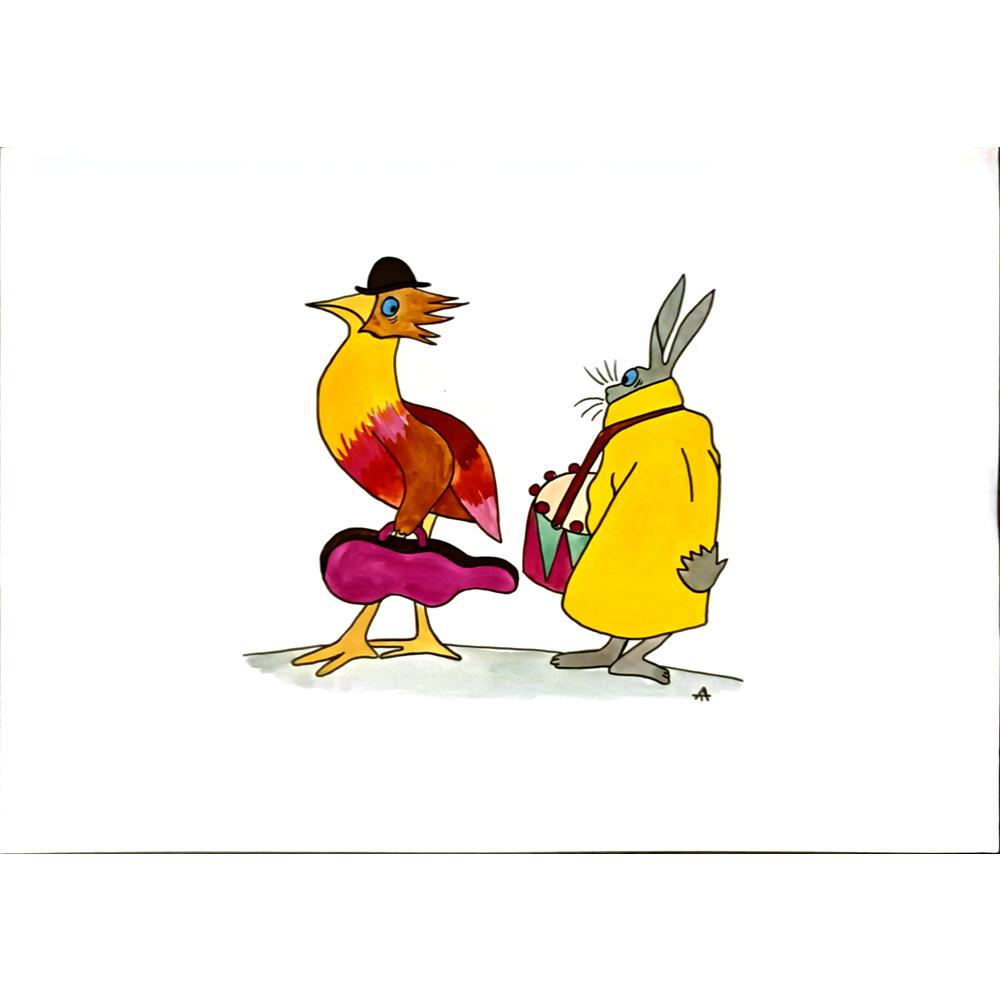 Alexei Talimonov 29x21cm Orijinal Karikatür BOD06343