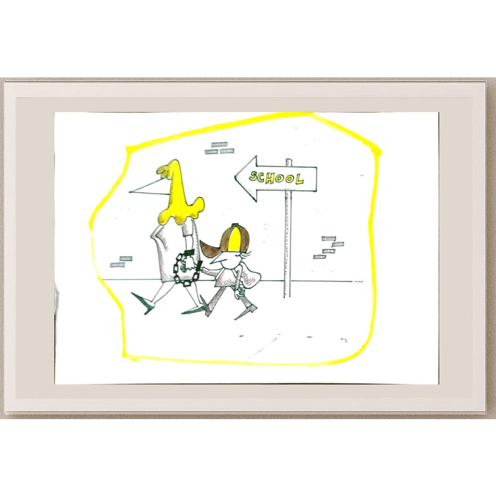 Midhat Ajanovic 29x21cm Orijinal Karikatür BOD06344