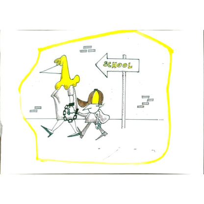 Midhat Ajanovic 29x21cm Orijinal Karikatür BOD06344